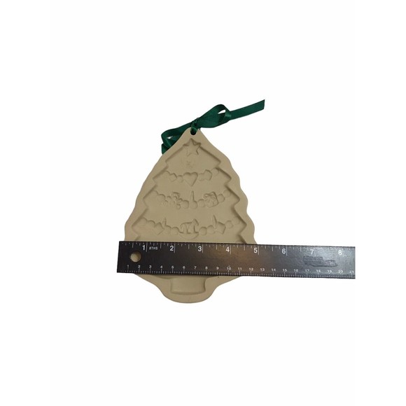 Brown Bag Cookie Art Mold Press 1986 Christmas Tree Teddy Bears Bow Heart Candle - Picture 5 of 6